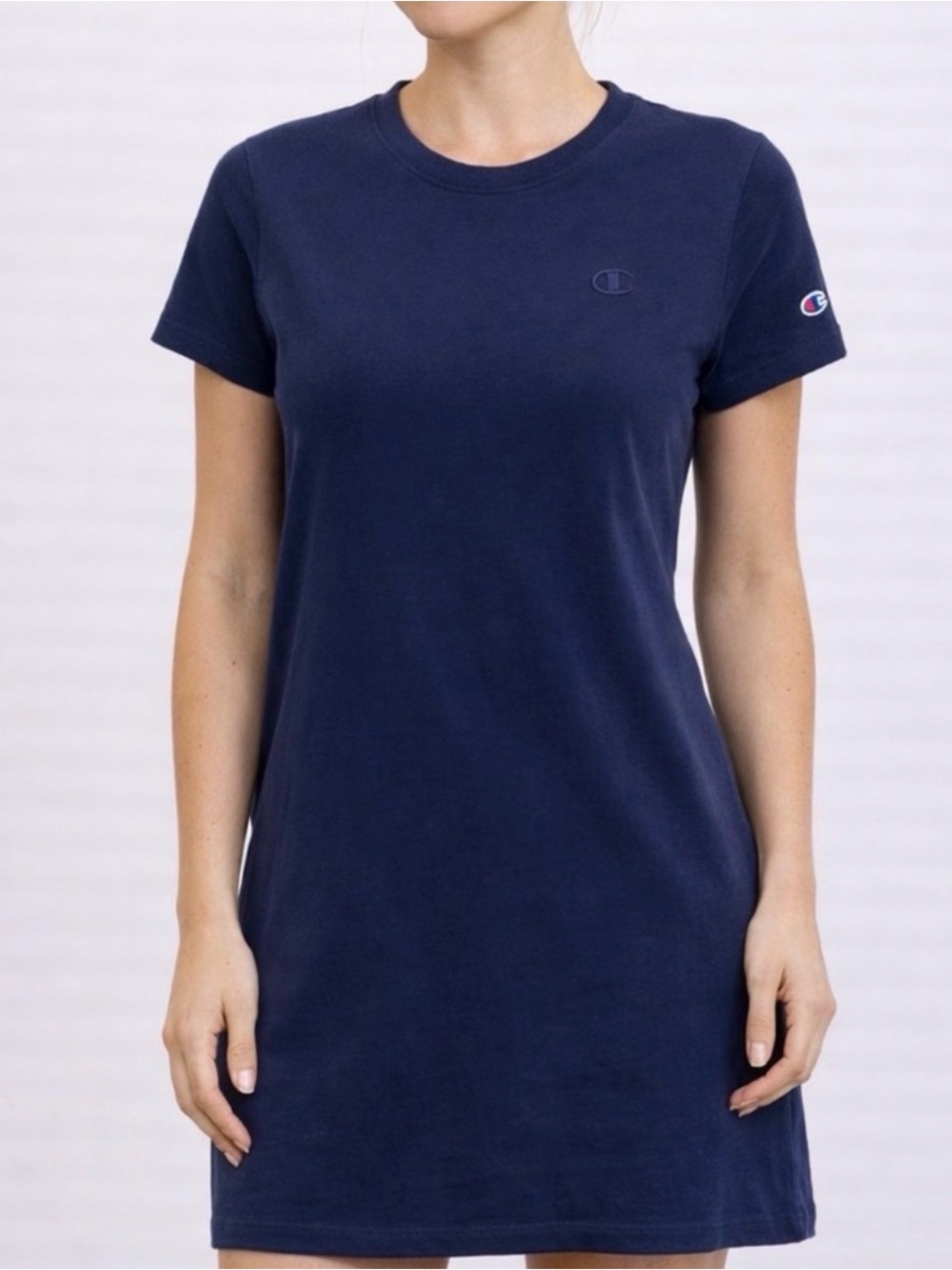 🎾 Champion Navy Short-Sleeve Cotton Tennis Dress